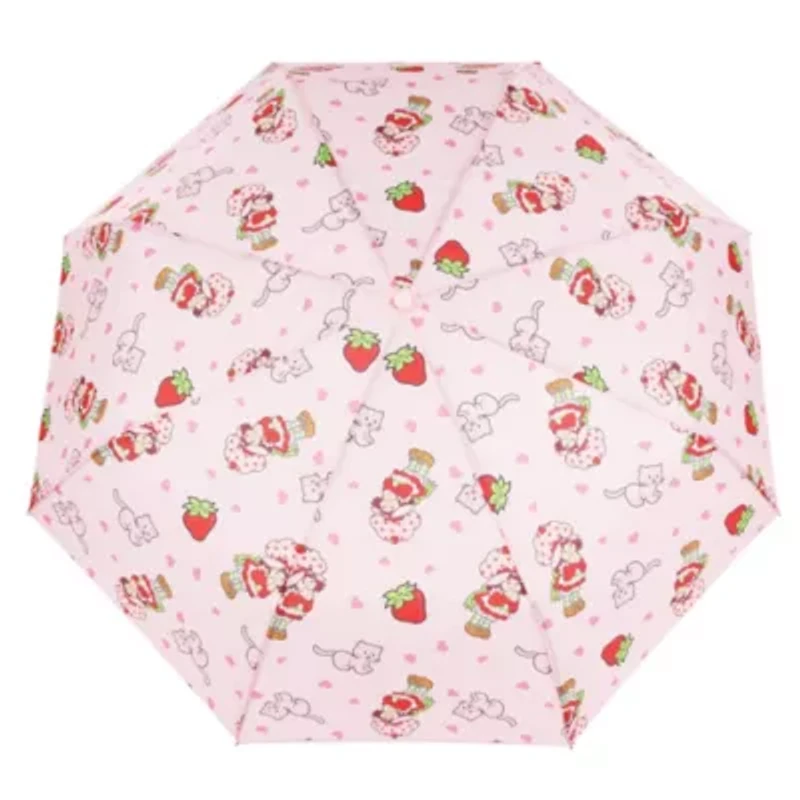 Strawberry Shortcake Heart Print Compact Umbrella