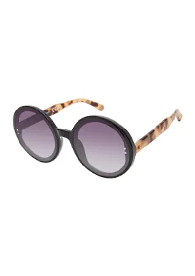 Two Tone Round Sunglasses