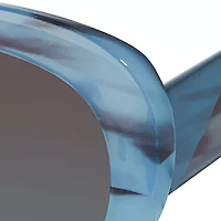 Two Tone Round Frame Sunglasses