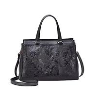 Salome Embossed Floral Satche