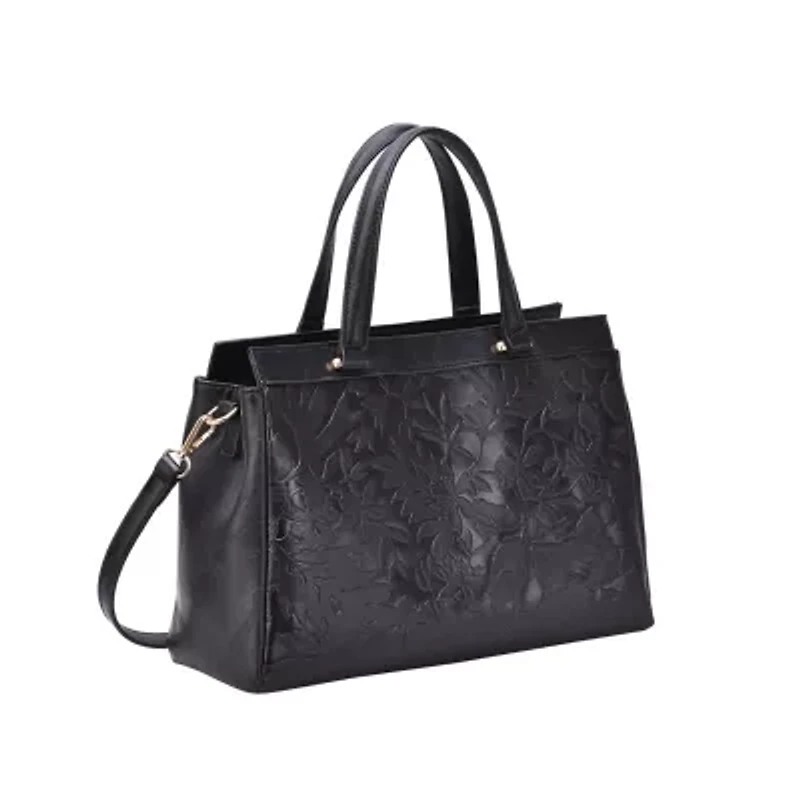Salome Embossed Floral Satche