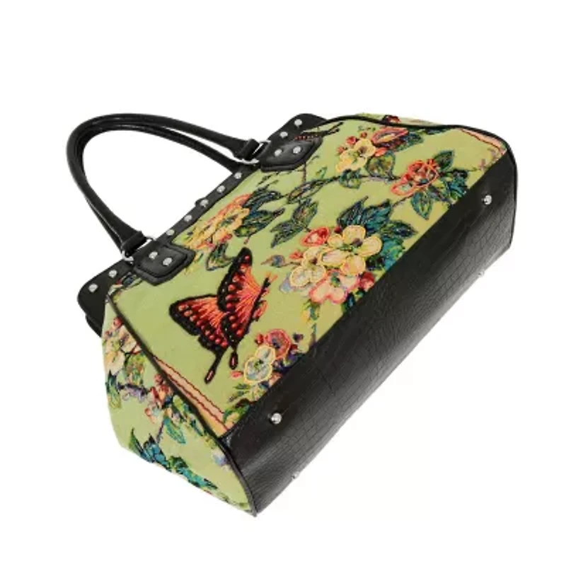 Vintage Flower Shop Hand Beaded Weekender