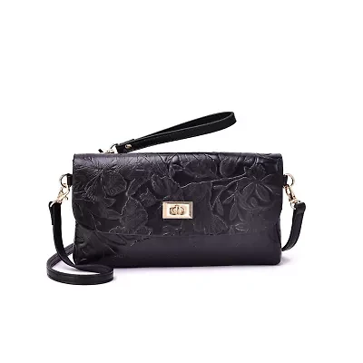 Sarita Floral Embossed Crossbody/Clutch