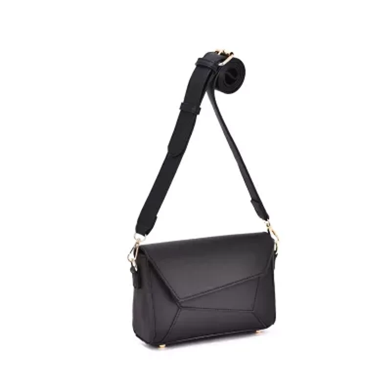Sylvie Geometric Flap Crossbody Bag