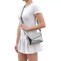 Sylvie Geometric Flap Crossbody Bag