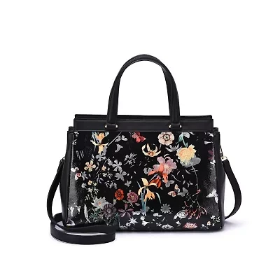 Stellan Floral Print Satchel Bag