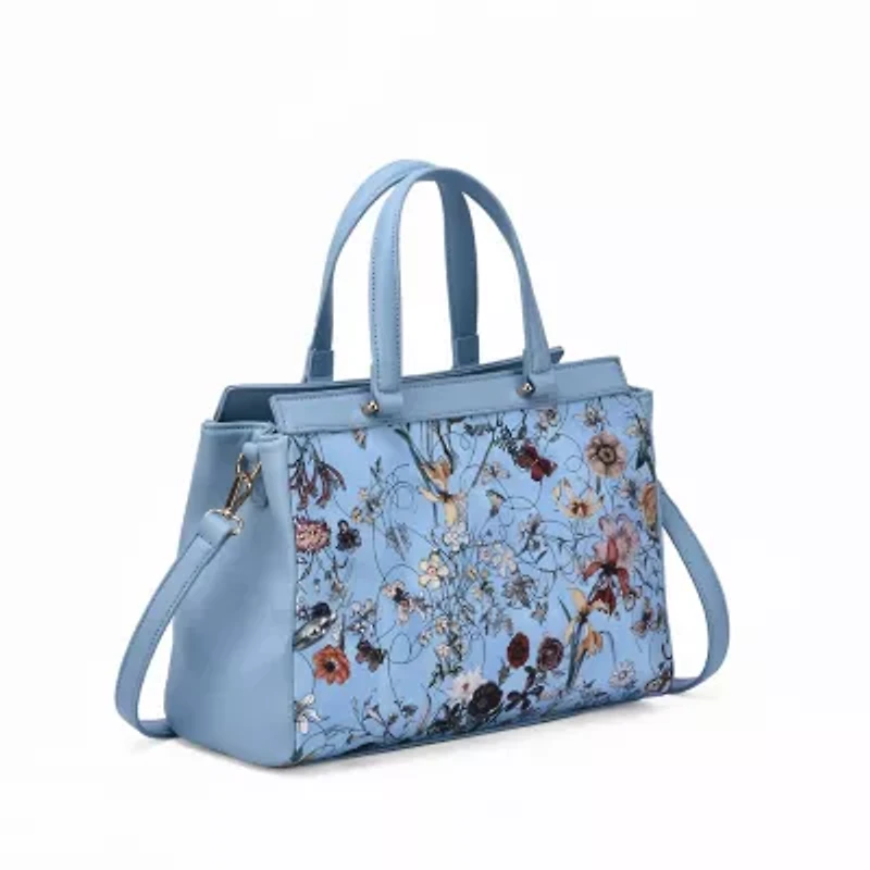 Stellan Floral Print Satchel Bag