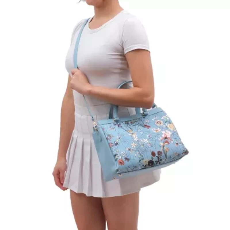 Stellan Floral Print Satchel Bag