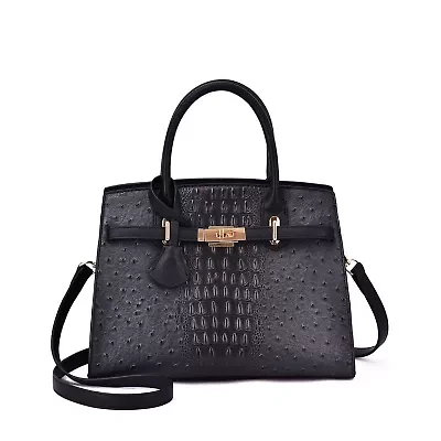 Virginia Ostrich Pattern Satchel