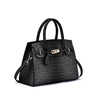 Virginia Ostrich Pattern Satchel