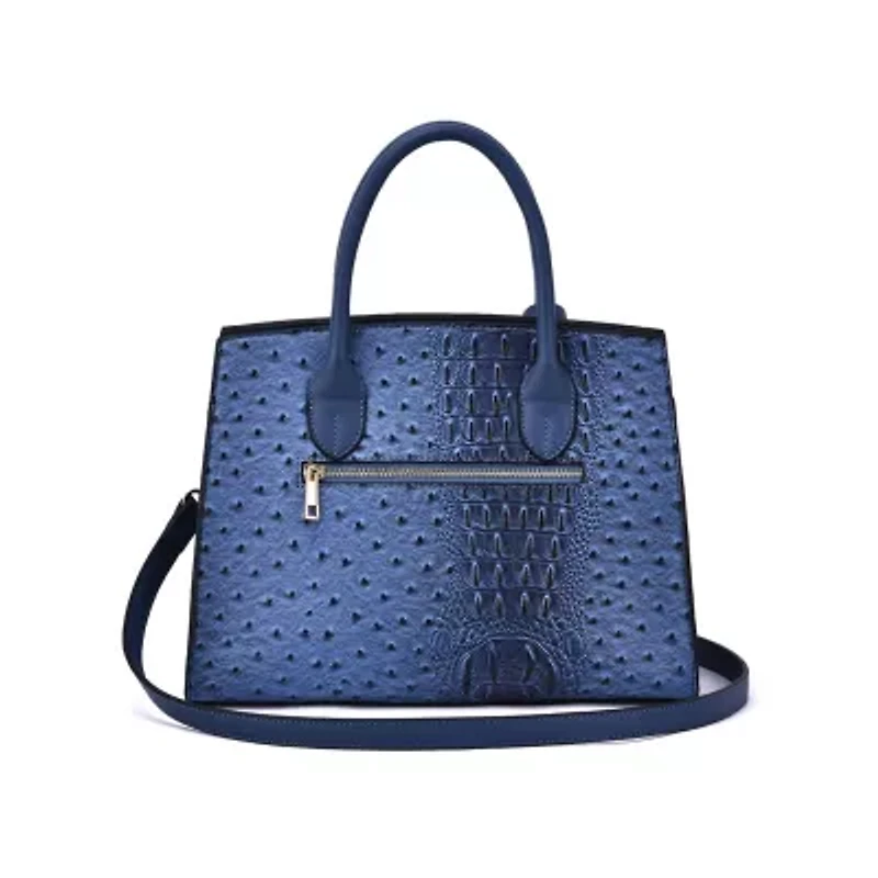 Virginia Ostrich Pattern Satchel