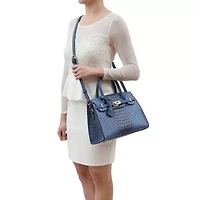 Virginia Ostrich Pattern Satchel