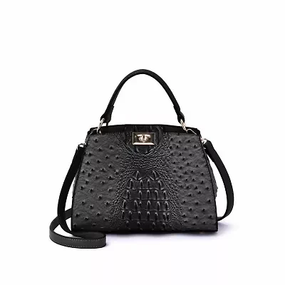 Ozzie Ostrich Pattern Mini Satchel