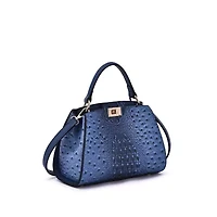 Ozzie Ostrich Pattern Mini Satchel