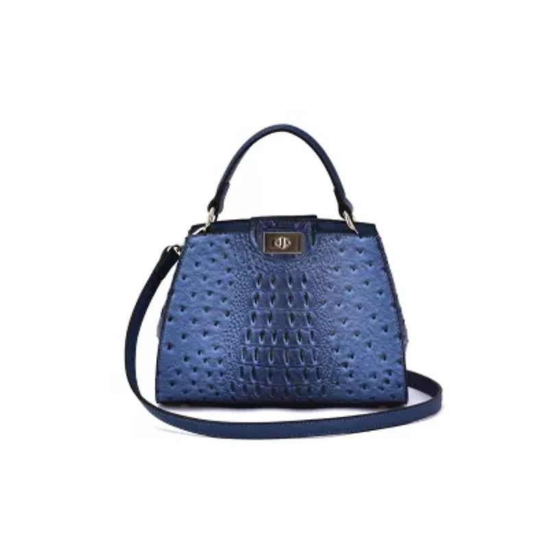 Ozzie Ostrich Pattern Mini Satchel