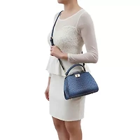 Ozzie Ostrich Pattern Mini Satchel