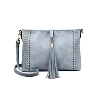 Raven Whipstitch and Studded Crossbody