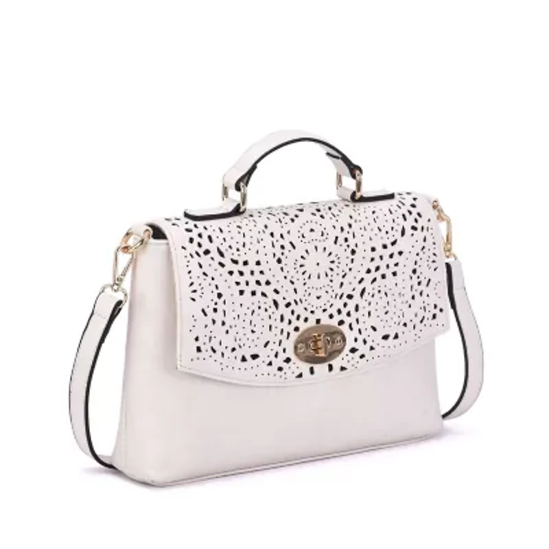 Quinn Perforated Crossbody