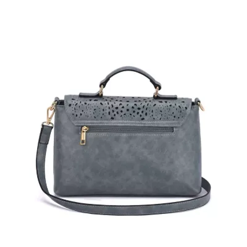 Quinn Perforated Crossbody