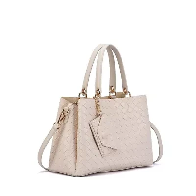 Maeve Woven Embossed Satchel