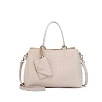Maeve Woven Embossed Satchel