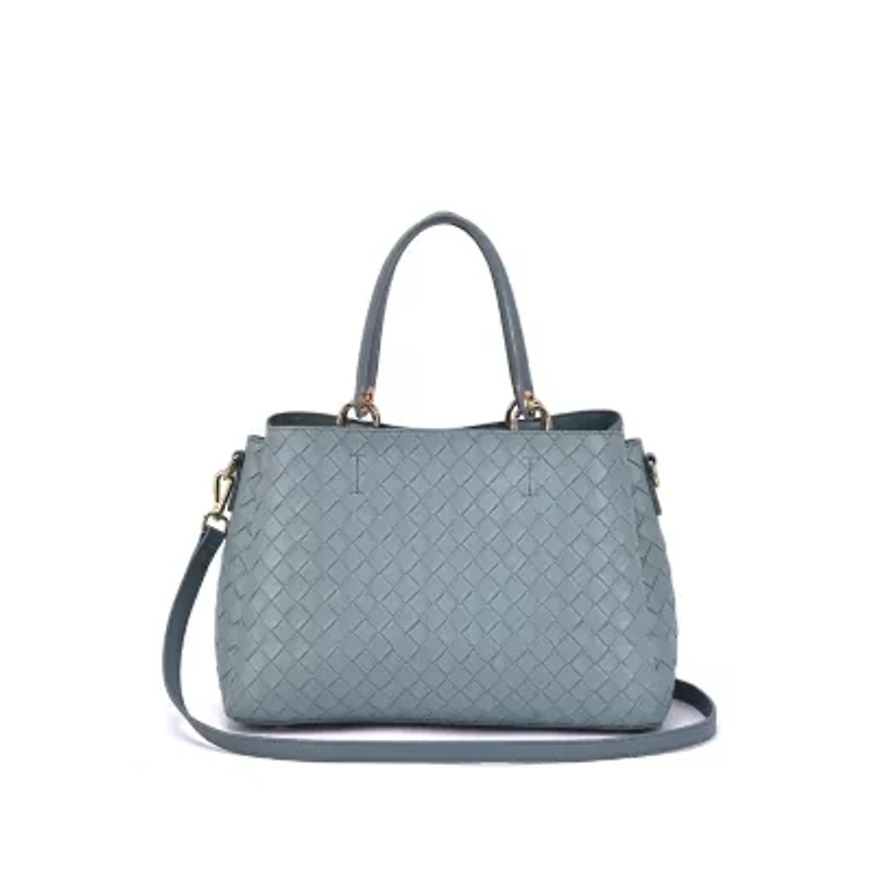 Maeve Woven Embossed Satchel