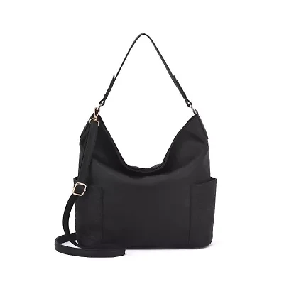 Ryder Hobo with Floral Embossed Pockets