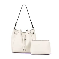 Ashby Drawstring Bucket Bag with Pouch