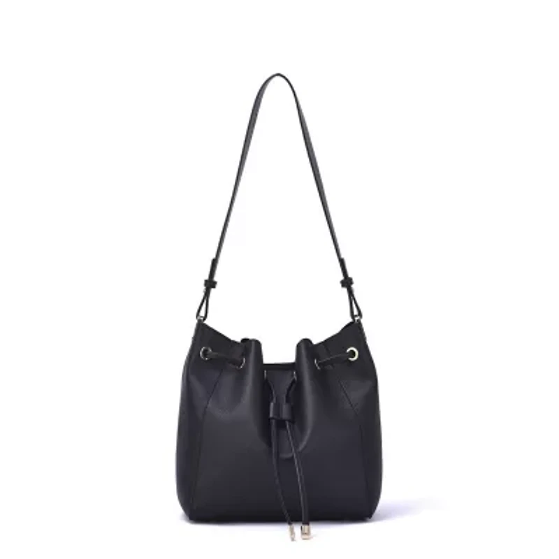 Ashby Drawstring Bucket Bag with Pouch