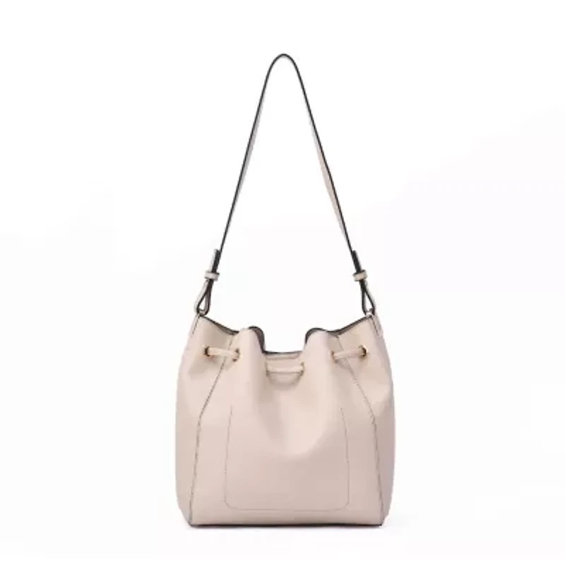 Ashby Drawstring Bucket Bag with Pouch