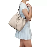 Ashby Drawstring Bucket Bag with Pouch