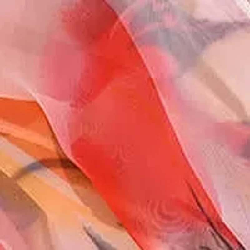 Women's Delicate Floral Chiffon Wrap Scarf