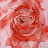 Women's Delicate Floral Chiffon Wrap Scarf