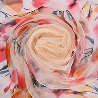 Women's Delicate Floral Chiffon Wrap Scarf