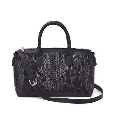 Maddie Snakeskin Satchel