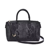 Maddie Snakeskin Satchel