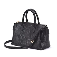 Maddie Snakeskin Satchel