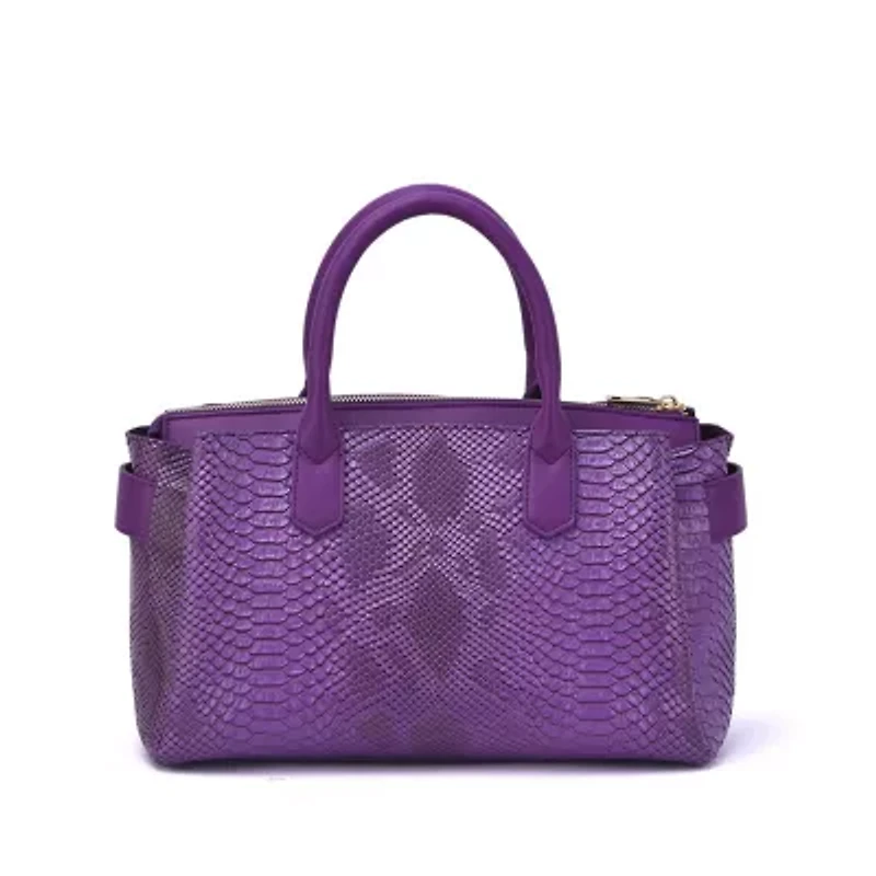 Maddie Snakeskin Satchel