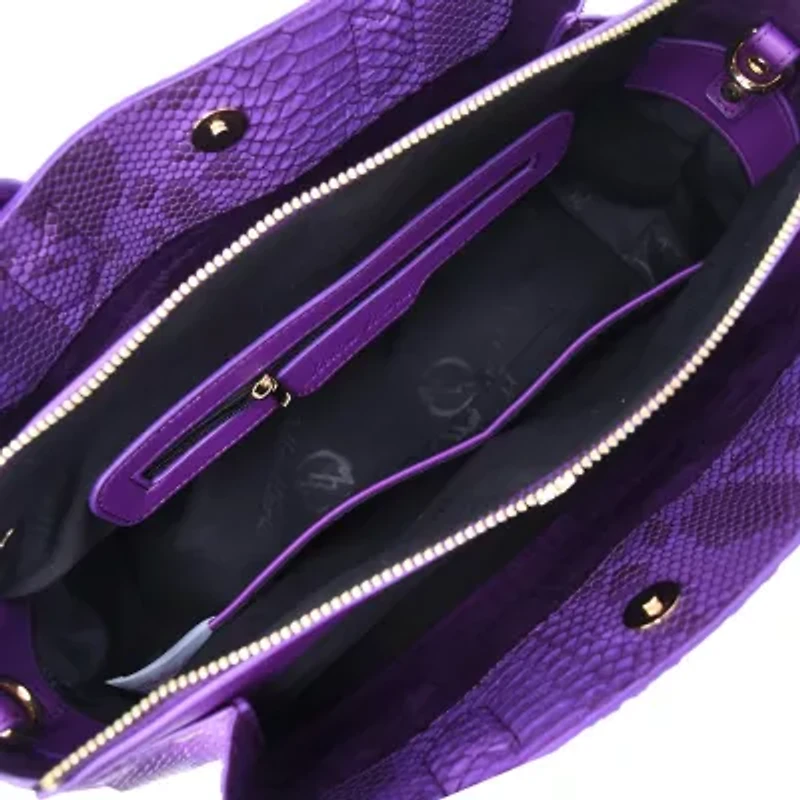 Maddie Snakeskin Satchel