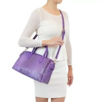 Maddie Snakeskin Satchel