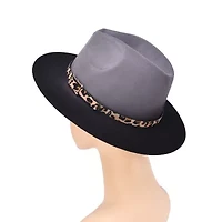 Women's Gradient Hat With Leopard Belt Band