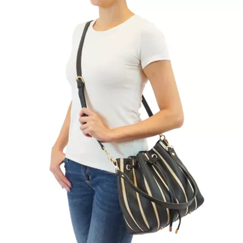 Marla Two-Toned Bucket Bag