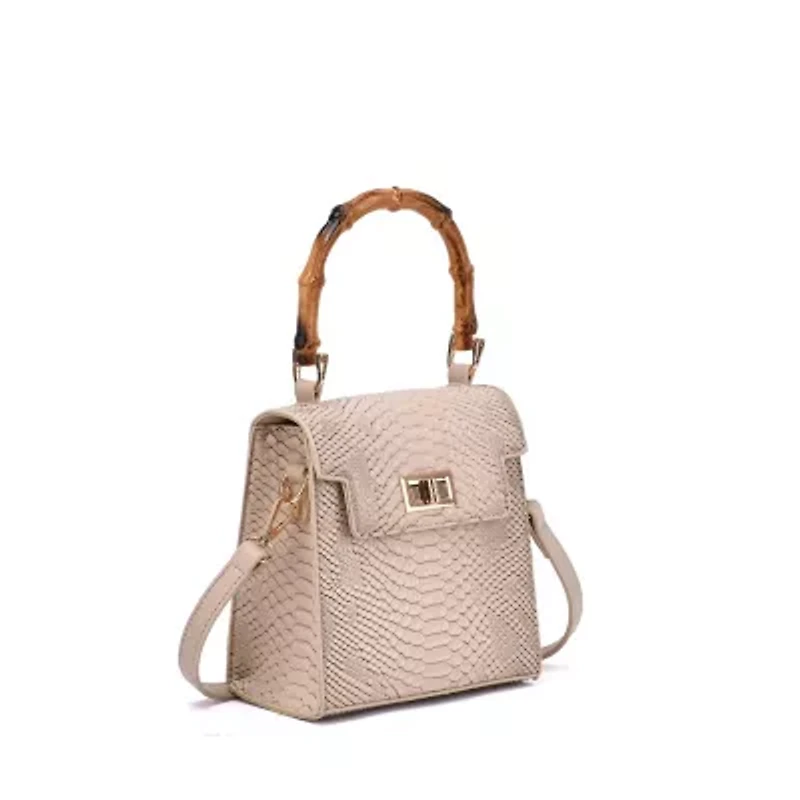 Sia Snake Embossed Crossbody