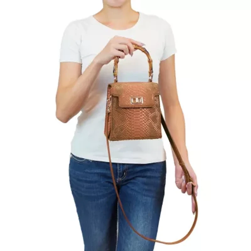 Sia Snake Embossed Crossbody
