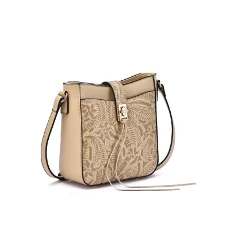 Mikey Embossed Crossbody