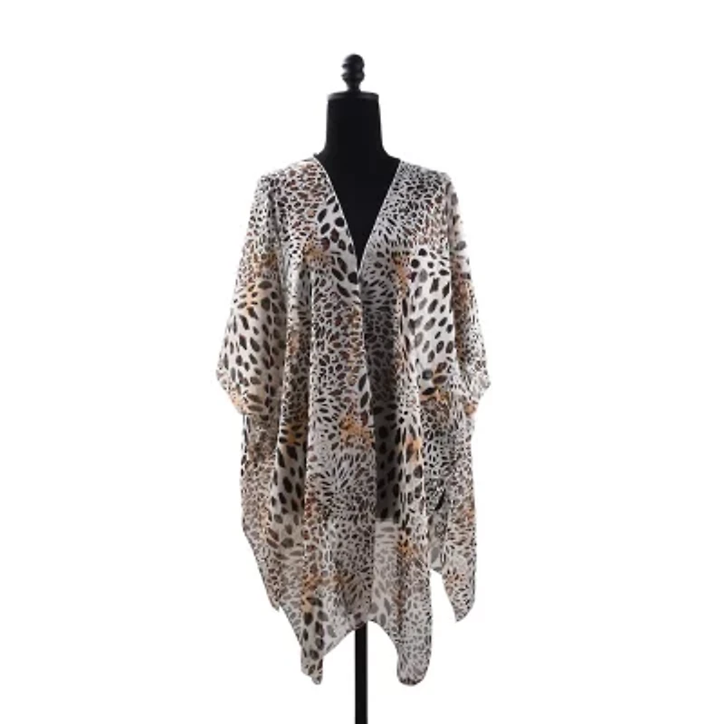 Leopard print cover up