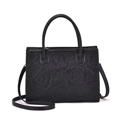 Darla Rose Embossed Satchel