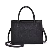 Darla Rose Embossed Satchel