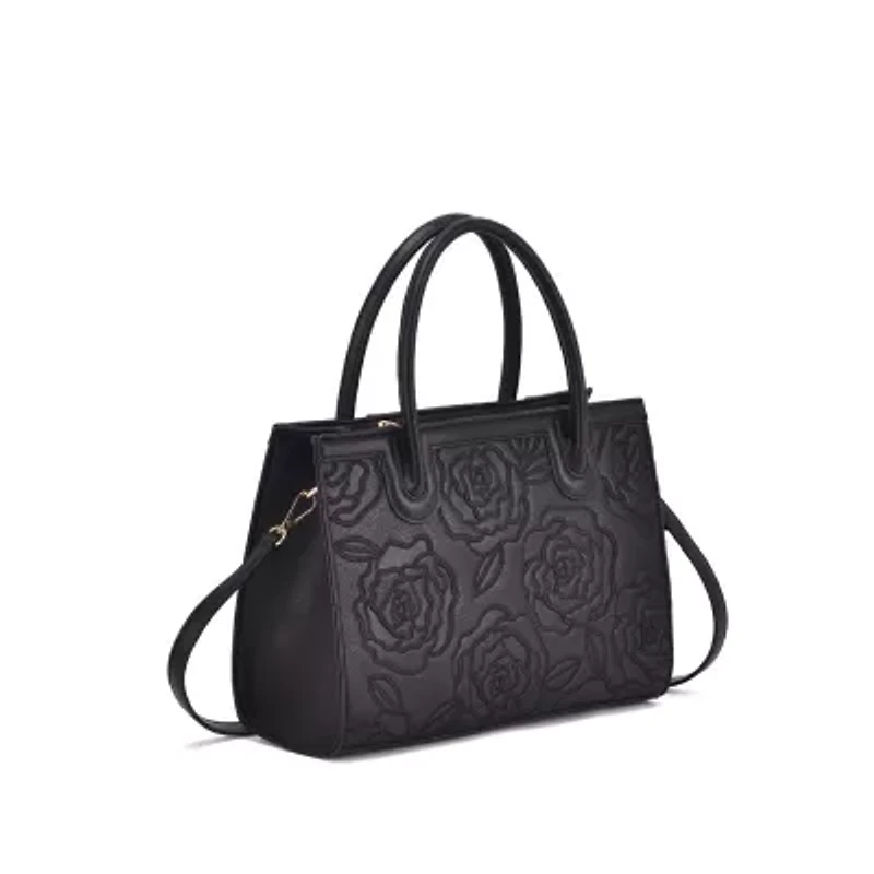 Darla Rose Embossed Satchel