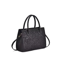 Darla Rose Embossed Satchel